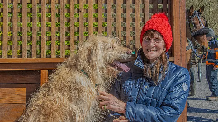 Kathleen Hayes from Leap with Benjy at the Ardfield Cheval last Sunday.