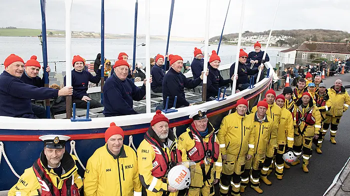 The Courtmacsherry RNLI was honoured at the St Patrick's Day parade in Courtmacsherry.   (Photo: Martin Walsh)