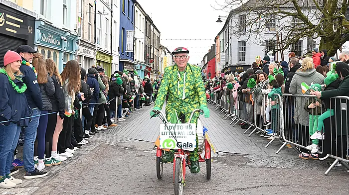 Noel Walsh on his bike at th parade. (Photo: Martin Walsh)