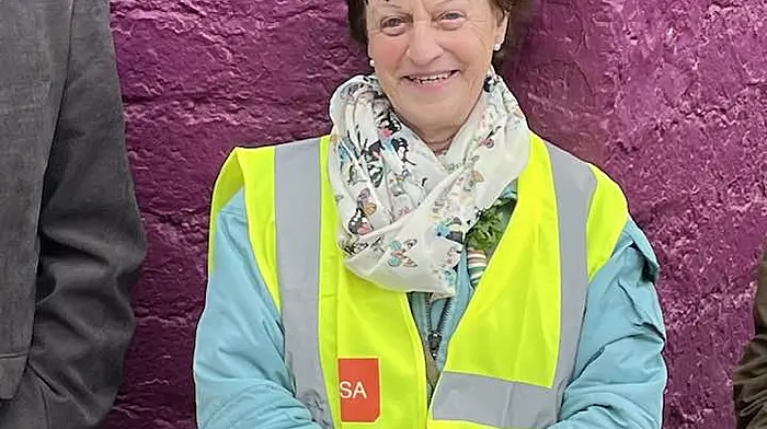 Local legend Kitty O’Mahony, who helps keep Ballydehob village ticking along by always volunteering at the Community Shop, being a member of the Community Council and stewarding on a days like St Patrick’s Day.