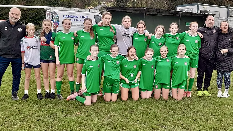 Sally scores three as Clonakilty U14 schoolgirls celebrate trophy success Image