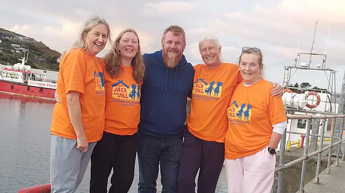 Granny Thelma and pals complete iconic swim for special boy Hugo Image