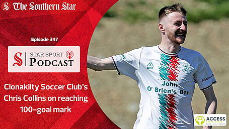 Clonakilty Soccer Club’s Chris Collins on reaching 100-goal mark Image