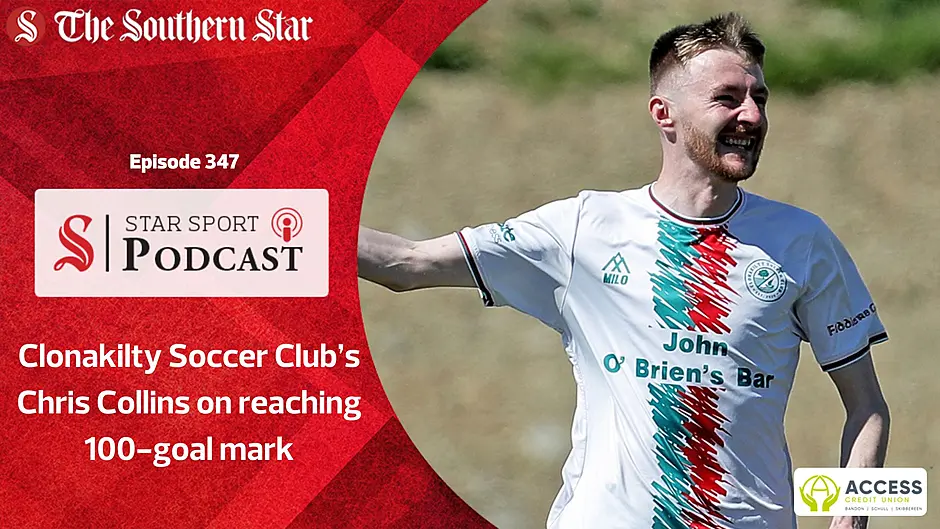 Clonakilty Soccer Club’s Chris Collins on reaching 100-goal mark Image