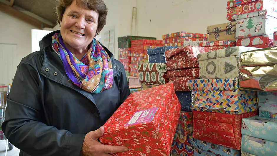 West Cork steps up for Sally’s annual Xmas shoe box appeal Image