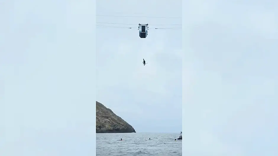 Dursey cable car hosts daring Red Bull dive – exposure could give island wings Image