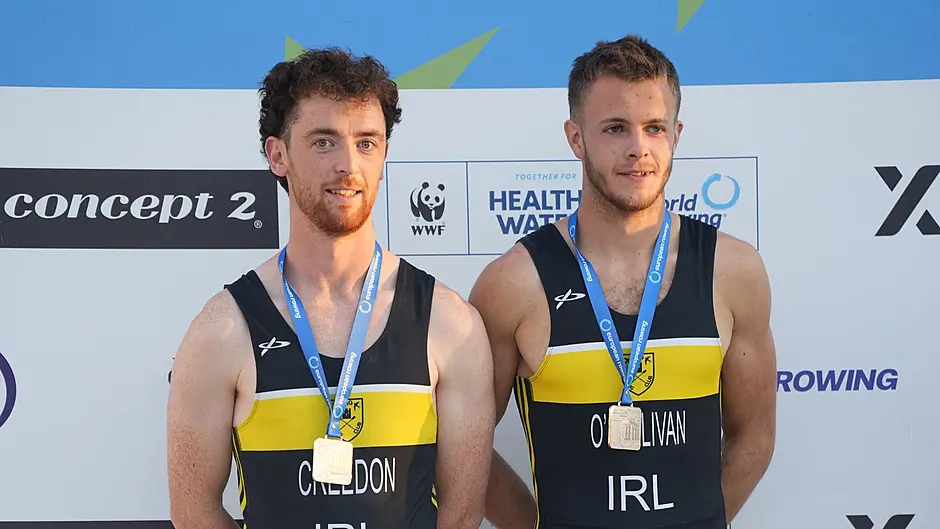 Ring rowers Noel Creedon and Neil O’Sullivan win silver at European Rowing Coastal Championships Image
