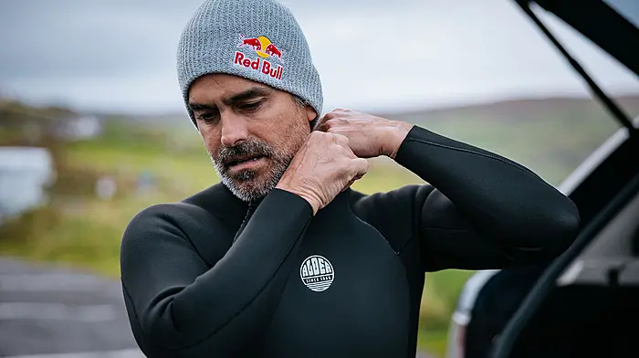 REPRO FREE***PRESS RELEASE NO REPRODUCTION FEE*** EDITORIAL USE ONLYRed Bull Dursey Island Cable Car Dive 15/10/2025Red Bull Cliff Diver Orlando Duque jumps from the Dursey Island Cable Car in West Cork. The Columbian diver completed a world-first cable car dive, plunging 24 metres in to the Atlantic Ocean below. Located on the Beara Peninsula and suspended between the mainland and Dursey Island, the cable car is the only one in Europe which crosses open sea water.Mandatory Credit ©INPHO/Red Bull Content Pool/Szymon Lazewski