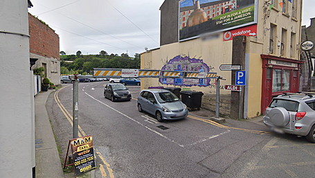 Skibbereen's dark carpark highlighted Image