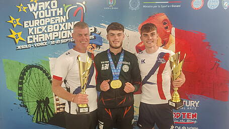 Óran Brady’s junior kickboxing success is ‘not the norm’ insists his coach after European Championships double  Image