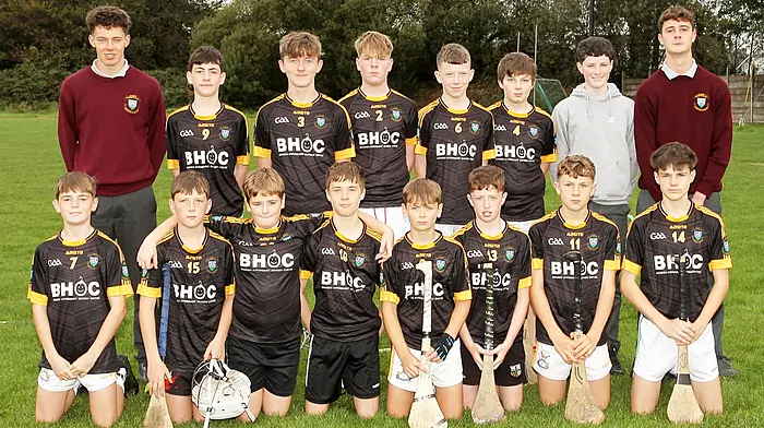 The St Brogan's College Blacks team that played in the Raymond Lyons Perpetual Memorial Cup. (Photo: Paddy Feen)