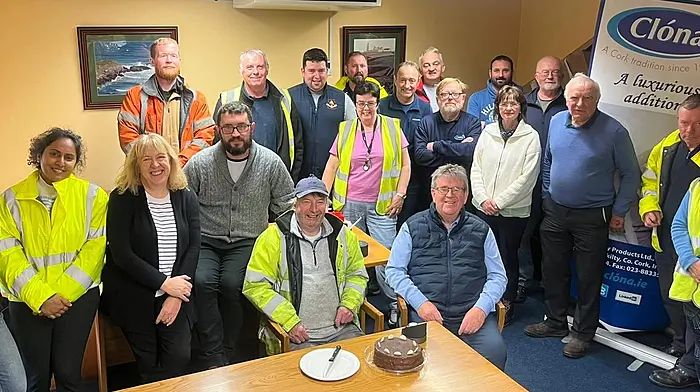 Fred was joined at the celebration by his son Michael, who also works at Clóna Dairy, along with many friends and colleagues from across the various departments.