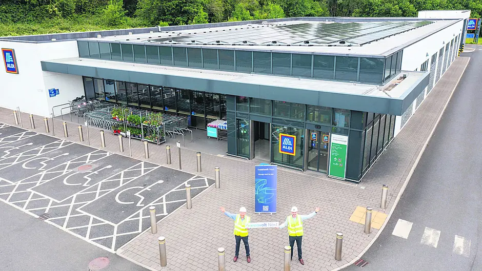 Solar panels help power ALDI store in Skibbereen Image