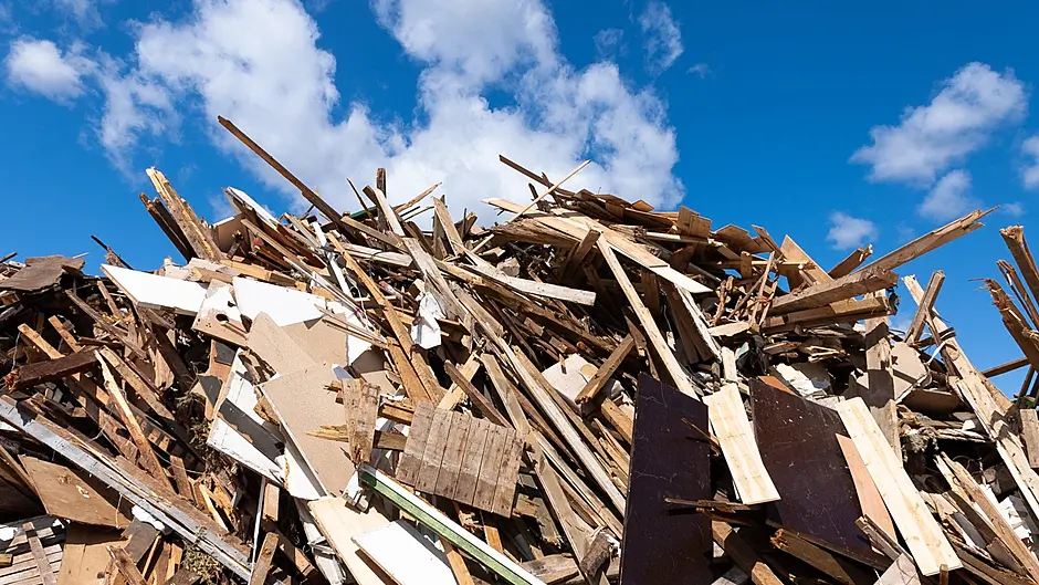 Stockpile of waste wood now a ‘safety hazard’ councillor warns Image