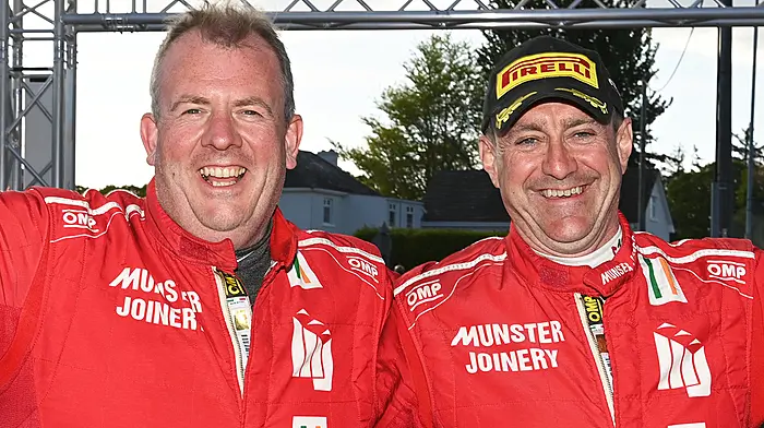 Newcestown co-driver Adrian Deasy seeking top spot in Killarney Historic Rally Image