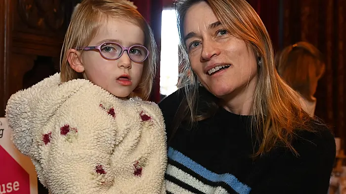 Darcy Whelton and her mum Laura Wycherley, Courtmacsherry, at the Christmas Market. (Photo: Martin Walsh)