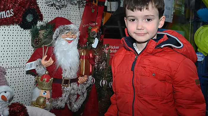 Shay Murphy from Ardfield out and about in Pearse Street, Clonakilty and looking forward to Christmas. (Photo: Martin Walsh)