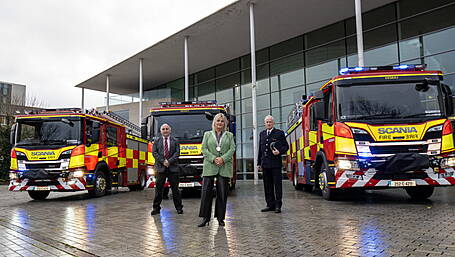 Cork County Council’s fire service welcomes three new Fire Brigade appliances Image