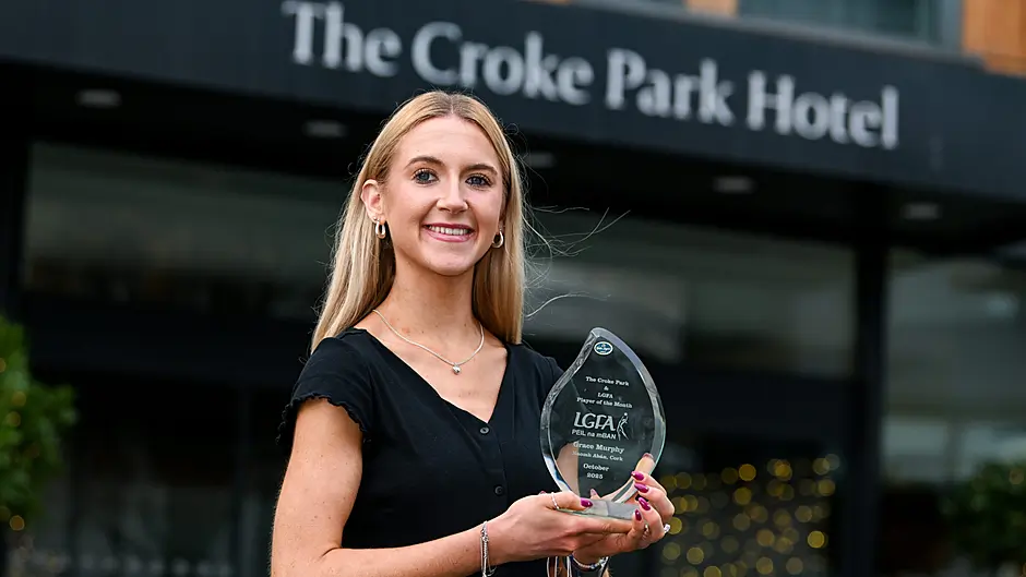 Naomh Abán's Grace Murphy crowned The Croke Park Hotel/LGFA Player of the Month award for October Image