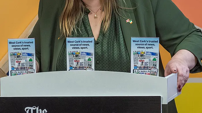 Genevieve Sheen from Sheenco Travel sang her pitch to the judges. Picture: Andy Gibson.