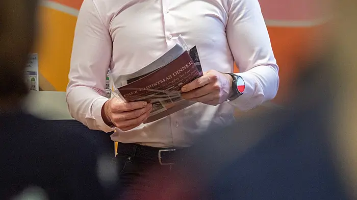 James Casey of Casey's Bar & Restaurant pitches to the judges. Picture: Andy Gibson.