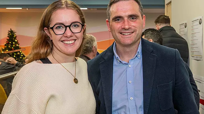 At the event were Anne-Marie Murphy, Bí Anseo Jewellery and Paudie Keohane, Keohane Readymix Ltd. Picture: Andy Gibson.