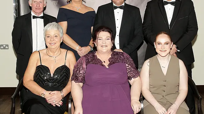 From Clann na nGael Group were, front from left, Margaret Donovan Daly, Martina Burns, and Roisin Burns. Back from left, Owen Burns, Amy Enright, Facthna Daly, and Sean Keohane. (Photo: Paddy Feen)