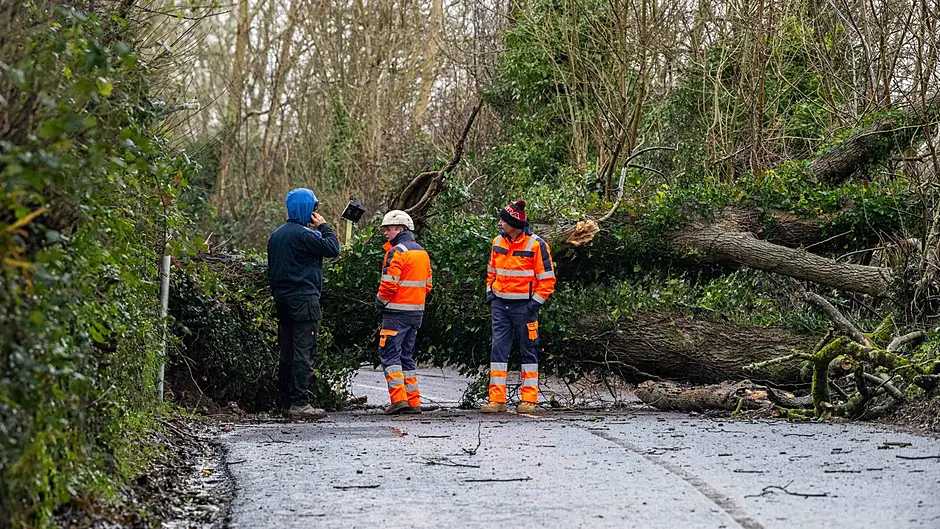 ESB Networks crews working to restore electricity supply with 54,000 customers currently impacted by Storm Bram Image
