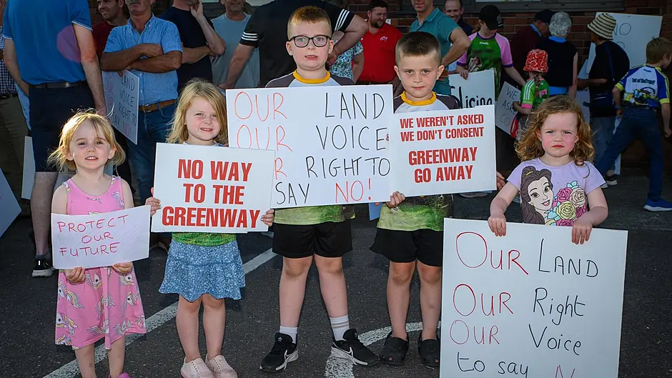 Pause all greenways through private land ‘for review of code’ Image