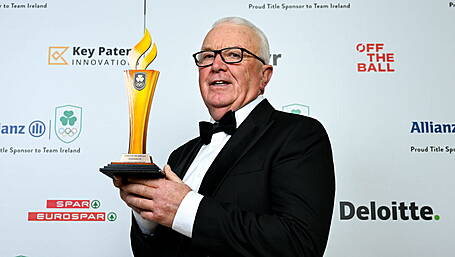 Coach Dominic Casey swells his collection of awards Image