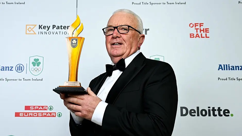 Coach Dominic Casey swells his collection of awards Image