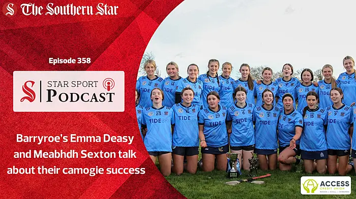 Barryroe’s Emma Deasy and Meabhdh Sexton talk about their camogie success Image