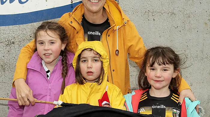 In Clonmel for Kilbrittain's big game were Susan Nyhan with Amelia Nyhan, Maggie Ryan and Fiadh Nyhan. (Photo: Paddy Feen)