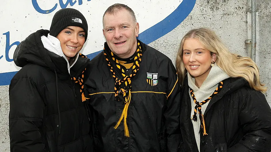 Up for the match were Brendan Butler and his daughters Katie and Elaine. (Photo: Paddy Feen)