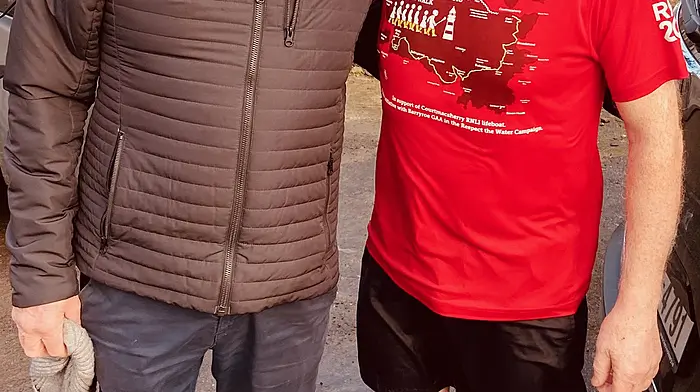 Cally McCarthy and Vincent O'Donovan, two of the original organisers behind the Broadstrand charity swim in 1975, will take the plunge again on Christmas Day, marking the 50th anniversary of the event. Individuals or groups can take part at any point over the festive period and donations can be made at gofundme.com/f/broadstrand-swim or directly to the Courtmacsherry Development Association.