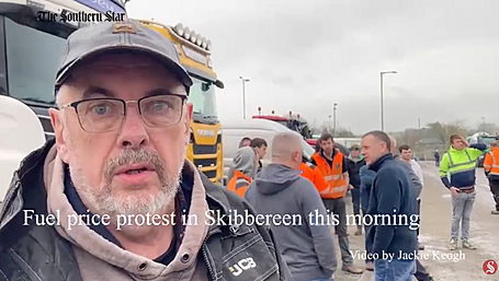 WATCH: Fuel price protest in Skibbereen Image