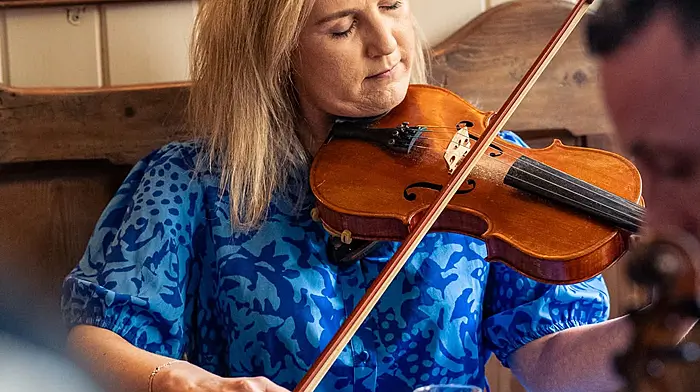 Local multi-instrumentalist, and past Fleadh Cheoil na hÉireann All-Ireland title winner, Mairead Carey, was a firm favourite during the Ballydehob Traditional Music Festival. Photo courtesy of Katie O’Connell.