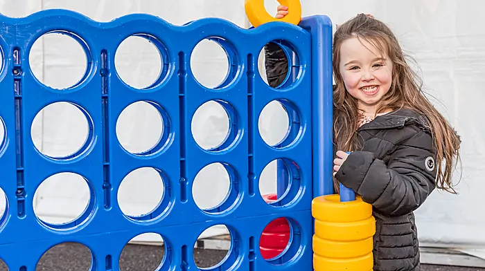 Lili Nylan enjoying a game of connect four at Trafask, Adrigole.   (Photo: Anne Marie Cronin)