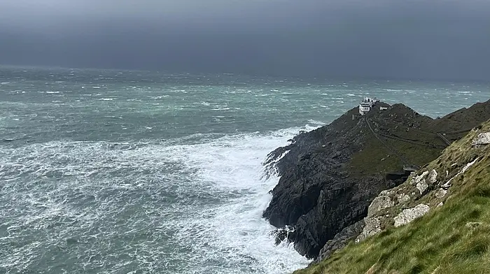 Mary O’Regan, Kilbronogue took this great shot of Mizen Head on a blustery April day.