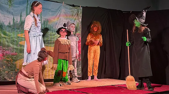 Some of the cast of The Wizard of Castletownbere which was performed by Castletownbere Youth Theatre.