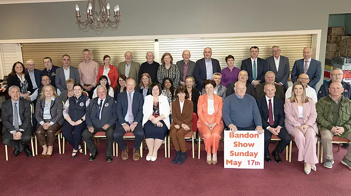 The Bandon Show committee and sponsors with Moira Murrel, CEO Cork County Council, (centre) who was the guest speaker at the press launch for the show which will be held on May 17th.