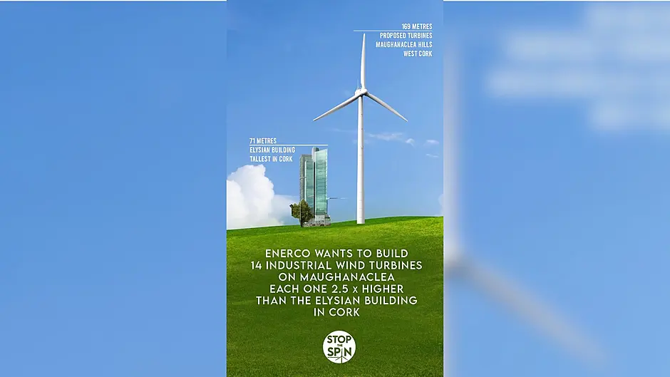 Concerns over ‘contradictions’ in proposal lodged for 14 wind turbines close to Bantry Bay Image