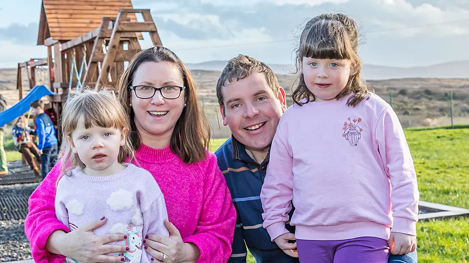 Emma, Orla Keiran and Lusy O Shea enjoying the sunshine in Adrigole Picture: Anne Marie Cronin Photography