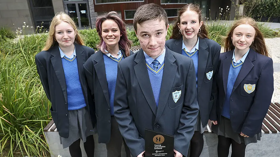 Kinsale students fly the flag in St Louis Image