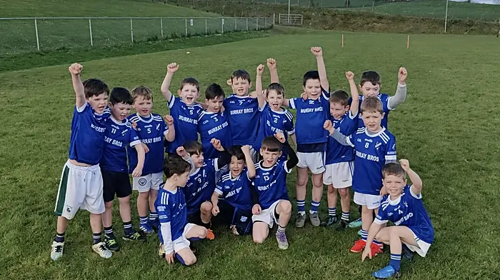 The Bantry Blues U7 footballers got their season off to a good start last Saturday morning when they travelled to a monster blitz in Ahiohill where they played three games and had great fun developing their skills.