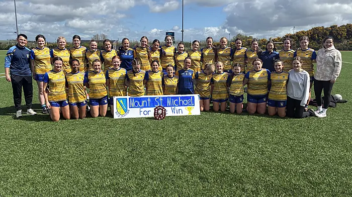 The Mount Saint Michael senior girls who were crowned Munster champions.