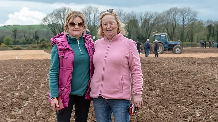 Angela Grace (Drinagh) and Theresa Ryan (Kinsale) at the Clogagh 28th annual ploughing match and Cork West County final held on the lands of the James O’Driscoll, Ballinascarthy, Co Cork.
Picture: David Patterson, Tractor Run – Cork