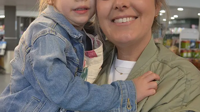 Isobelle and Joanie Nealon, Castlehaven out shopping in Skibbereen at the weekend. Photo; Anne Minihane.