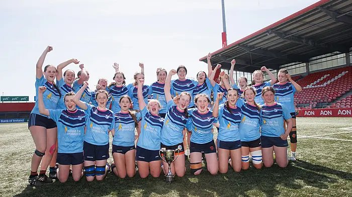The wait is over! Coláiste Pobail Bheanntraí celebrate historic Munster Schools Girls Junior Cup triumph Image