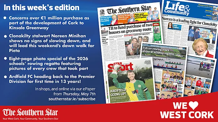 THE SOUTHERN STAR IS IN STORES NOW: Concerns over €1m purchase as part of Cork to Kinsale Greenway Image